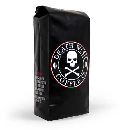 death wish coffee flat bottom bag